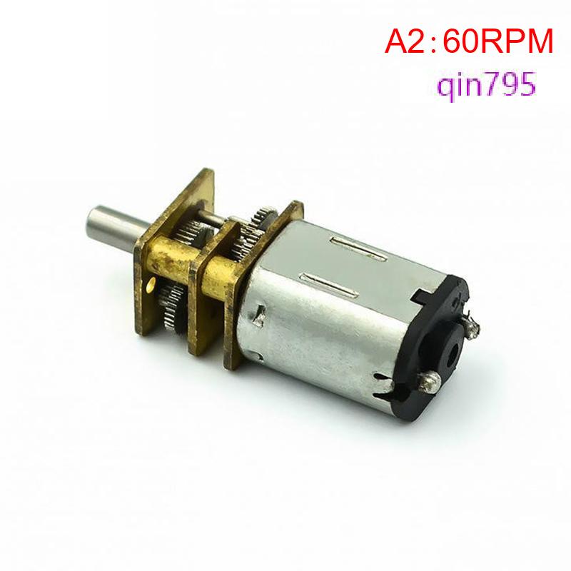 qin795 Micro N20 Bánh Động Cơ Tốc Độ Chậm Kim Loại Hộp Số Giảm Tốc Động Cơ Điện Tự Làm Đồ Chơi - 3