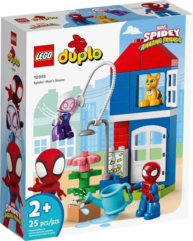 [100% original] Constructor LEGO DUPLO 10995 - Spider-Man's House, 25 parts Hàng chính hãng LEGO Đồ chơi lắp ráp