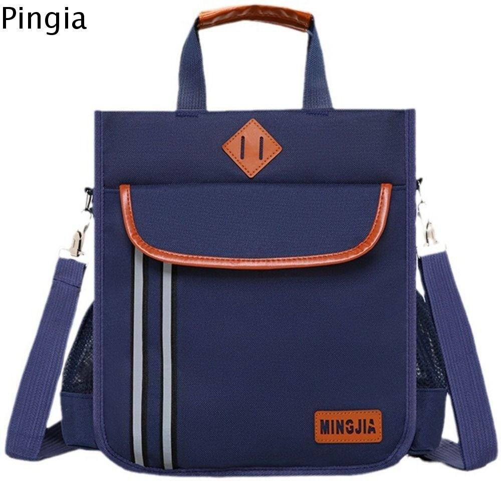 PINGIA Thời trang Túi Vải Đựng Sách Dây kéo Nylon Ba lô học sinh tiểu học Túi dạy kèm cho trẻ em Sức chứa lớn Túi đeo vai nghiêng Bé trai