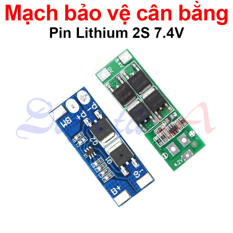 Mạch bảo vệ cân bằng Cell Lithium 2S 7.4V ( Cell 3.7V) không kẽm hàn