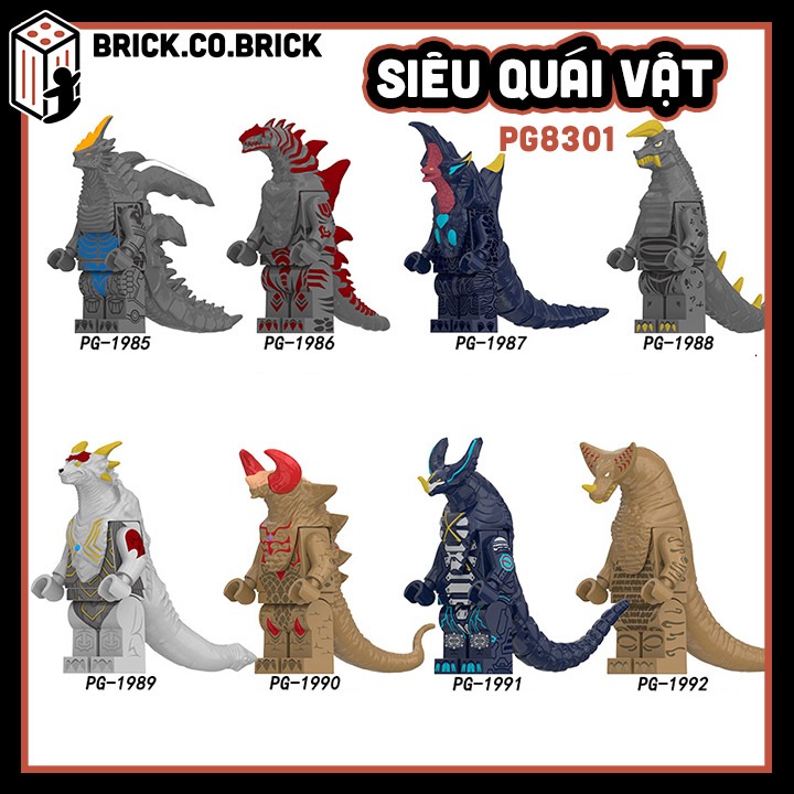 Siêu quái vật Đồ chơi Lắp ráp Quái vật Godzilla Mô hình Siêu Quái Vật PG8301