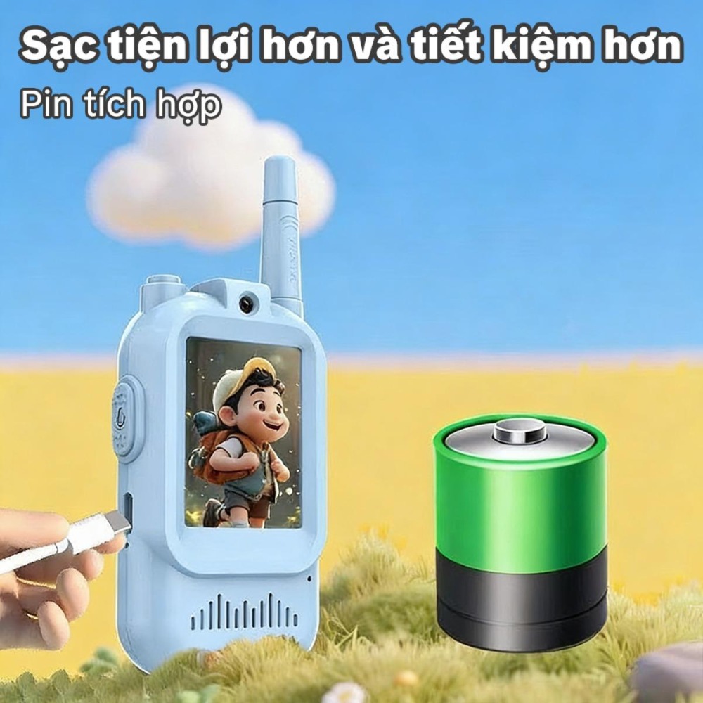đặc biệt thiết kế cho bé trai bé gái kết nối USB camera máy bộ đàm giao tiếp không dây hỗ trợ cuộc gọi video sống động dễ hiểu quà công nghệ độc đáo trẻ em thích khám phá.