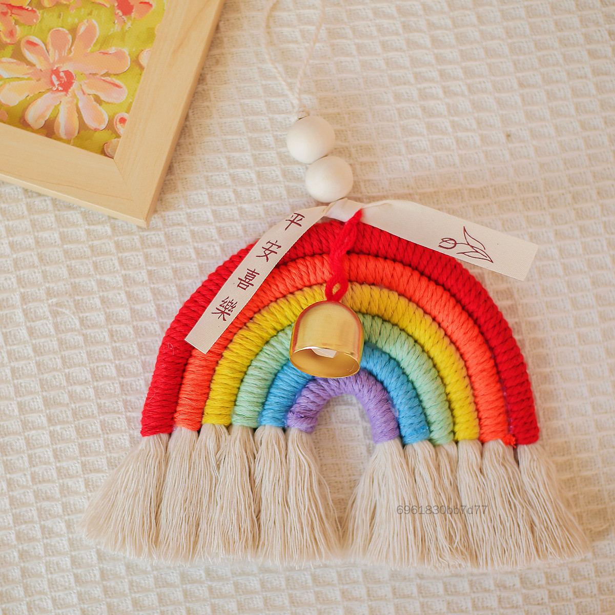 Rainbow Macrame แขวนผนัง - ตกแต่งทอผ้าแฮนด์เมดสำหรับห้องนอนอนุบาล ราคา 133,651 บาท*ส่งฟรี