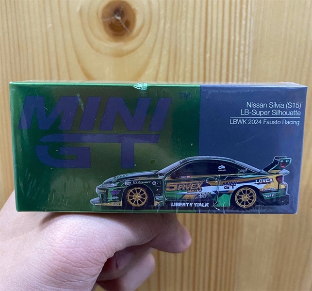 Mô hình xe Mini GT Box Version MGT00858 Nissan LB-Super Silhouette S15 SILVIA LBWK 2024 Fausto Racin