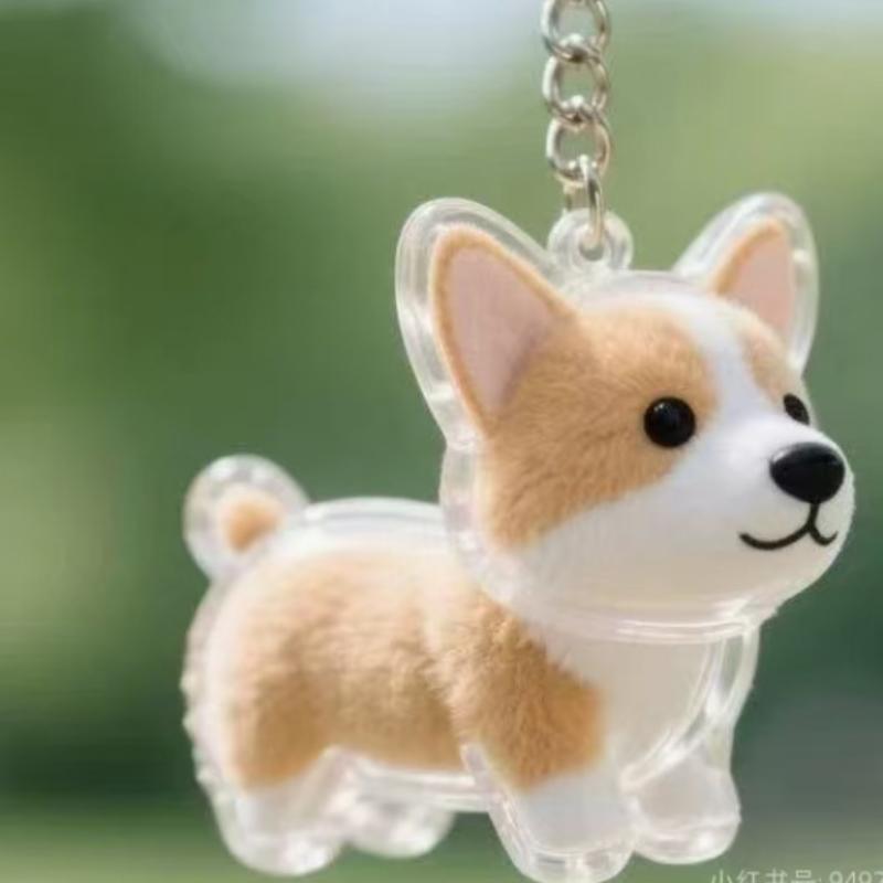 PICOK Con Chó Hình Dạng Pet Tóc Lưu Trữ Hộp Trong Suốt DIY Handmade Pet Tóc Keychain Ba Lô Trang Trí Nội Thất Phụ Kiện Lưu Niệm Bộ Sưu Tập Quà Tặng - 7