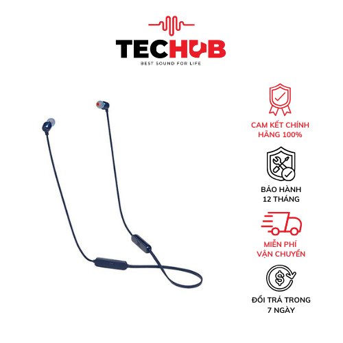 Tai nghe bluetooth jbl tune 115bt - hàng chính hãng pgi