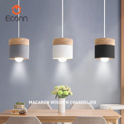 Modern Macaron Chandelier for Dining Room Lighting, Nordic Design