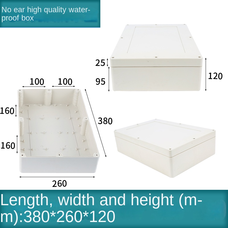 Vỏ Nhựa Chống Nước 380x260x120 mm | Kehua F-type Xám Công Nghiệp IP65 Hộp Tủ Điều Khiển Tự Động Hóa Công Nghiệp