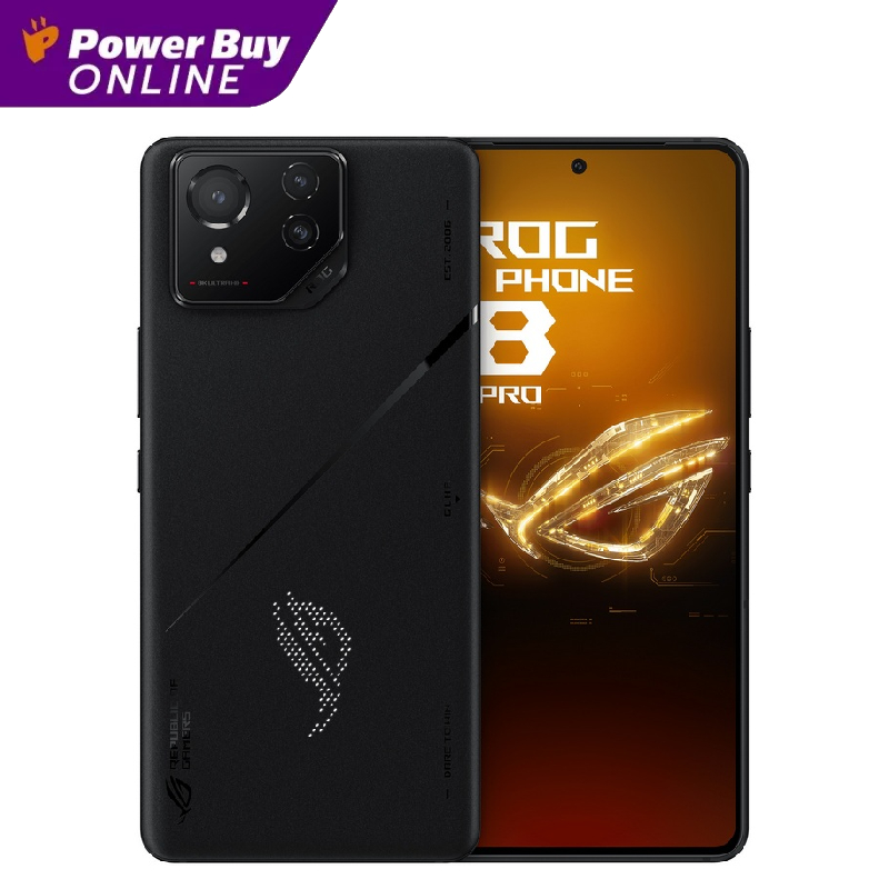 Asus ROG Phone 8 Pro (RAM 16GB, 512GB, Phantom Black) ราคา 37,990 บาท*ส่งฟรี