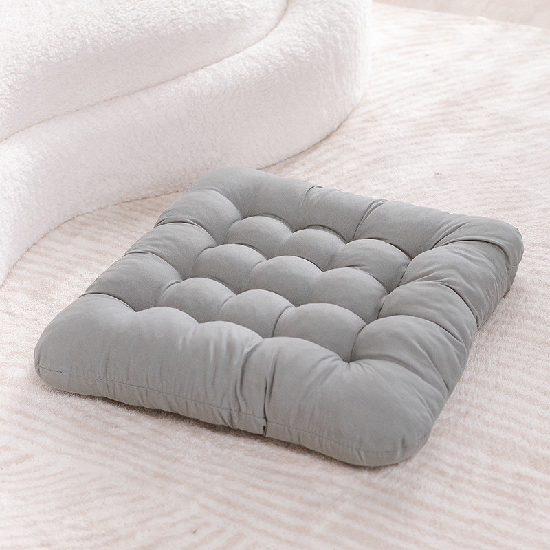 Termaya Chair Seat Cushion Thick Padding Soft Fabric Non Slip Square Tatami Floor Mat Home Office Rumah Tangga Washable