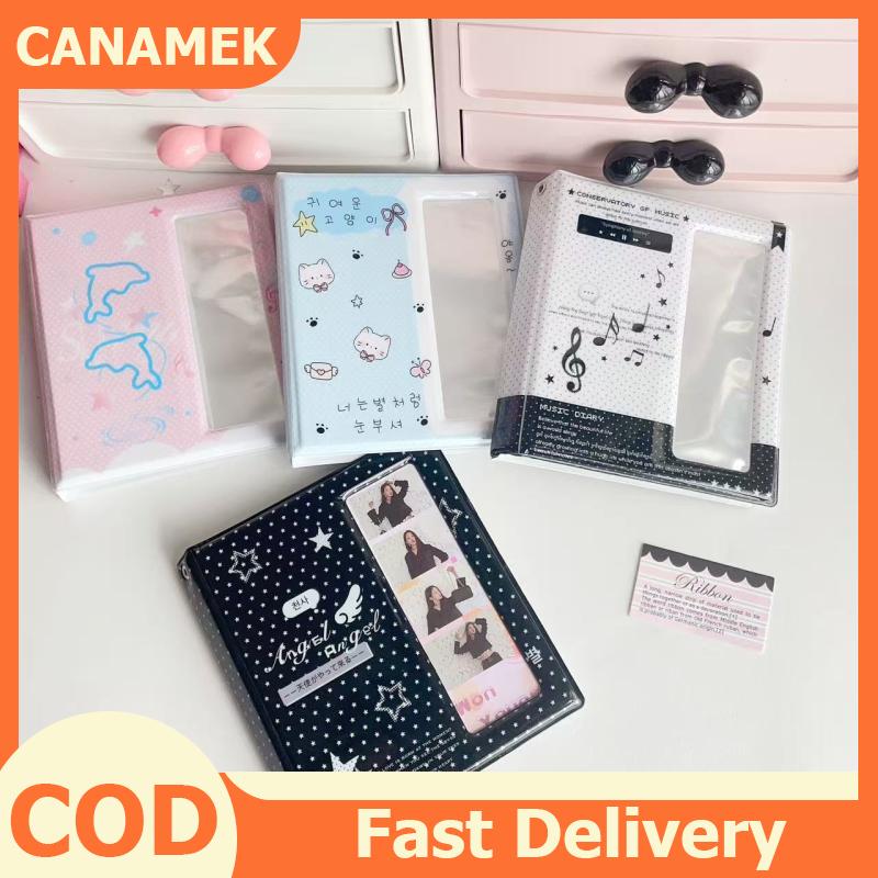  CANAMEK Phim Hoạt Hình Bốn Lưới 4 Cắt Album Ảnh Thẻ Bộ Sưu Tập Cuốn Sách Cho 40 Pcs 2X6 Inch Ảnh Dải Đánh Dấu 20 Pcs 4X6 4R Ảnh Chủ 
