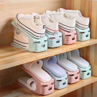 ✨ New ✨Double Layer Shoe rack Adjustable Shoe Rack Stand Organizer Footwear Support Space Saving Cabinet Storage Shoe Stand