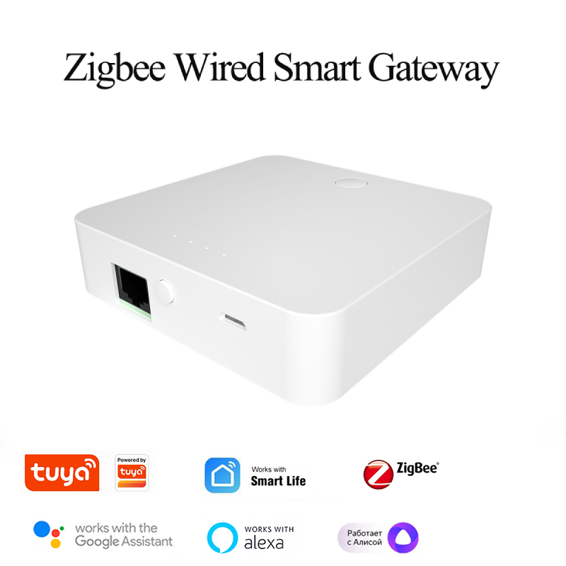 E Life Smart Store tuya ZigBee 3.0 đa-chế độ cổng hub có dây thông minh nhà cầu cuộc sống thông minh ứng dụng điều khiển từ xa hỗ trợ nhóm điều khiển địa phương cảnh/tự động hóa làm việc cho Alexa Google nhà