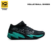 FIXCH - Cruiser Sepatu Voli Mid Cut - Black/Tosca/Silver