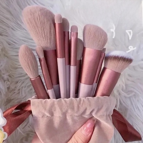 13 Pcs Makeup Brush Set Soft hair Loose Powder Eyeshadow Concealer Contour Eyeliner brush Foundation Beauty Cosmetic tools