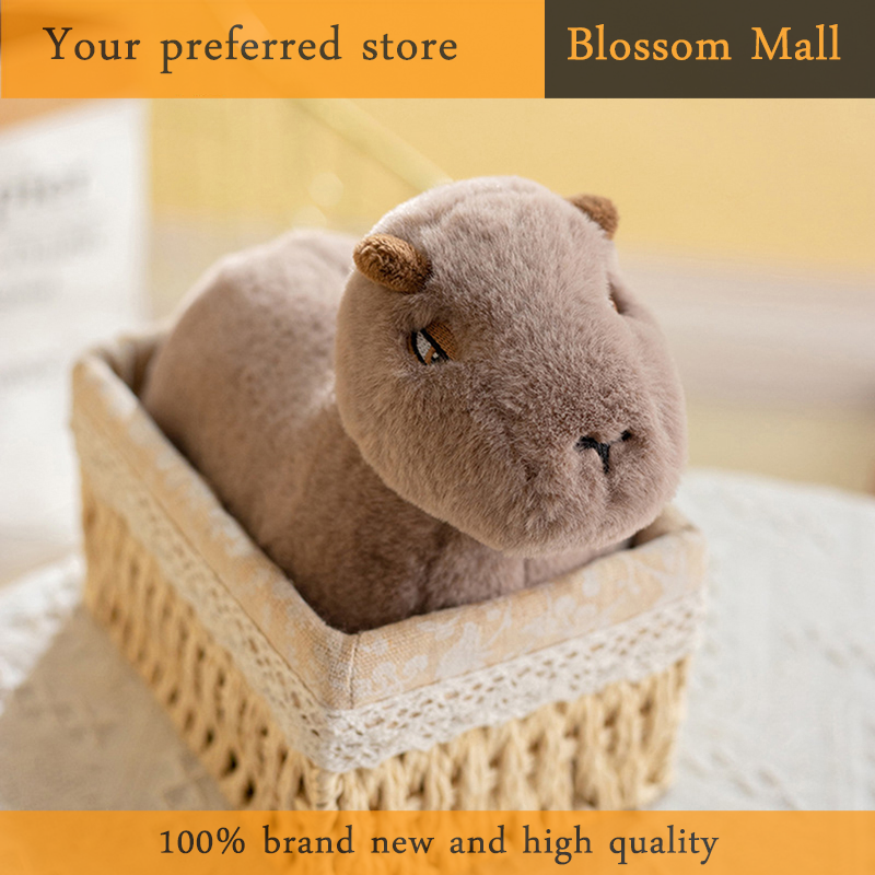 [Hoa] mô phỏng capybara Thú nhồi bông dễ thương capybara Thú nhồi bông búp bê món quà sinh nhật