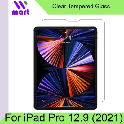iPad Pro 12.9 inch (2021) 5th Generation Tempered Glass Screen Protector Clear Finishing / Compatible with iPad Pro 12.9 3rd Gen 2018 and 4th Gen 2020