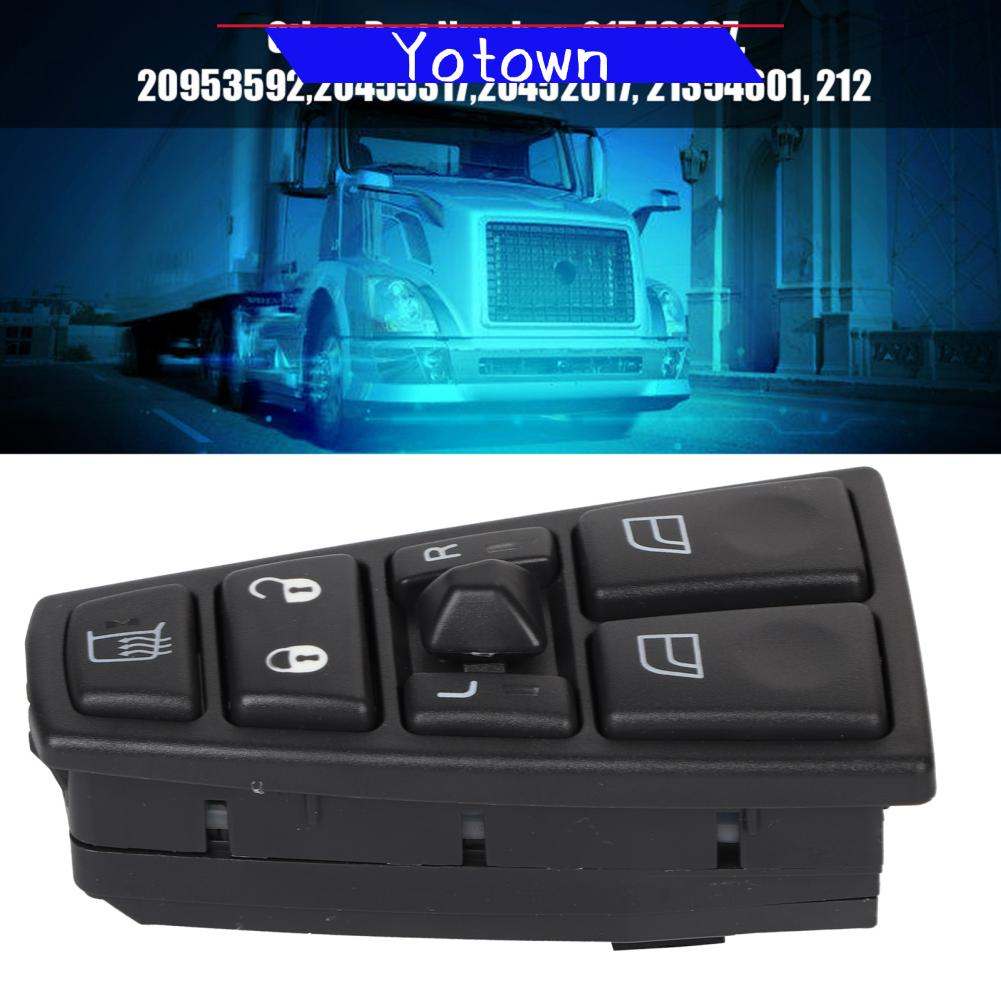 Yotown Công tắc cửa sổ điện để thay thế hậu mãi cho xe tải với chất lượng cao cấp Đáp ứng các yêu cầu nghiêm ngặt của OEM 20752918 cho xe tải FH12 FH13 FM VNL Cài đặt dễ dàng Giá 595,000 Đồng*Miễn phí vận chuyển