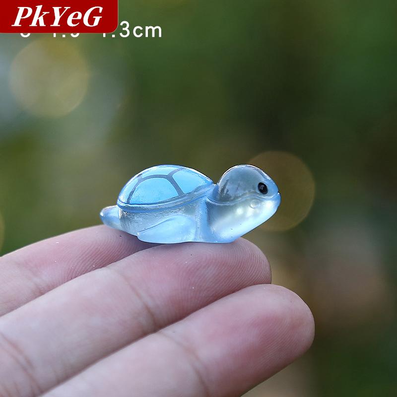 [COD] PkYeG 1ชิ้นของประดับรูปเต่าขนาดเล็กสีสันเรืองแสงรูปปั้นขนาดเล็กกระถางของตกแต่งสวน - ยี่ห้อ PkYeG ราคา 12 บาท*ส่งฟรี