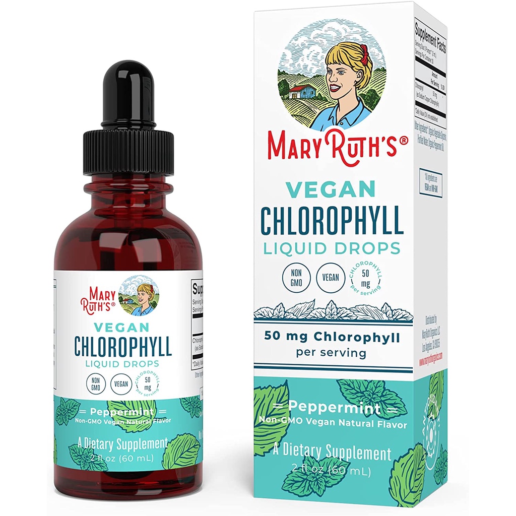Nước diệp lục hữu cơ Chlorophyll Liquid Mary Ruth’s 60ml. - Làm chậm sự phát triển vi khuẩn ở các vết thương trên da, bao gồm các vết thương hở, đồng thời thúc đẩy quá trình lên da non diễn ra nhanh hơn.