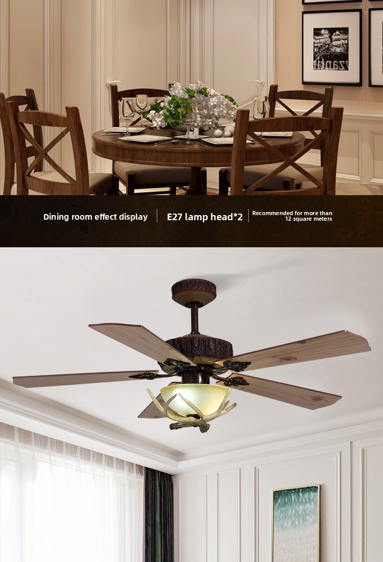 Solid wood fan light 2_08