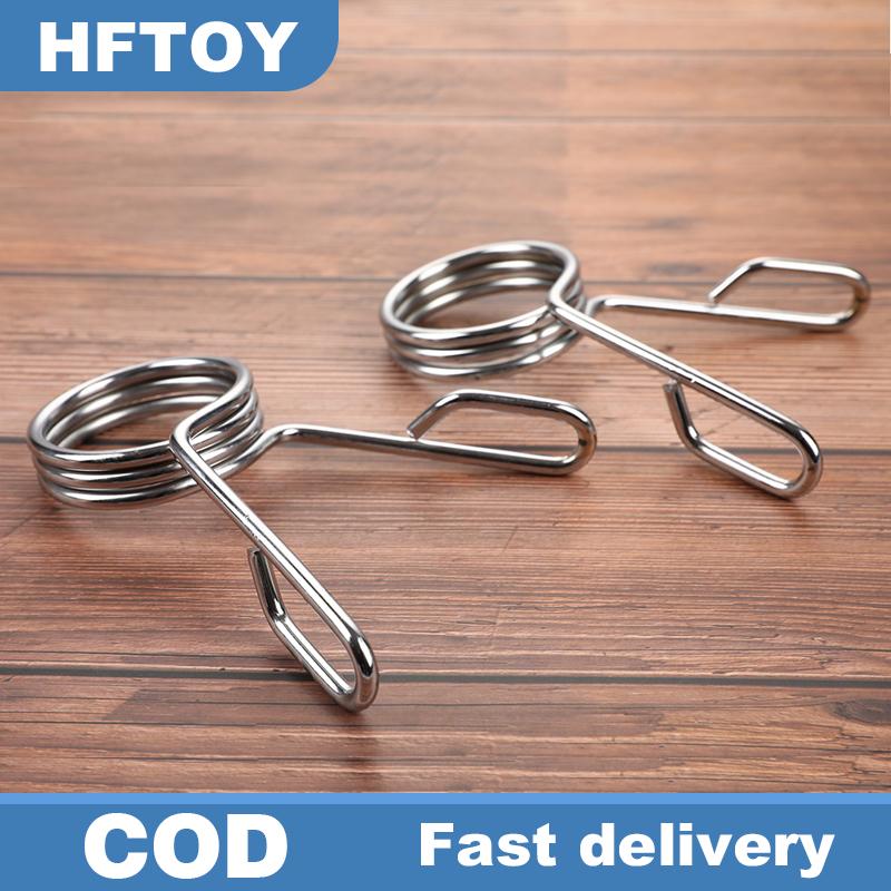 HFTOY 1 Cặp Kẹp thanh tạ Kẹp lò xo Bộ dụng cụ nâng tạ tiêu chuẩn khóa tạ tập gym