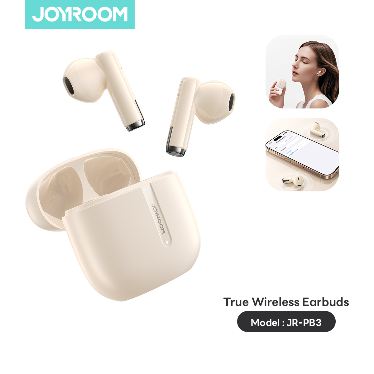 Joyroom หูฟังบลูทูธ รุ่น JR-PB3 หูฟังไร้สาย เสียงดี แบตอึด ใช้งานได้ยาวนาน ราคา 519 บาท*ส่งฟรี