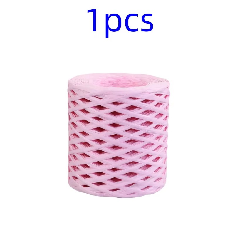2024 200M Natural Raffia Straw Yarn For Knitting Crocheting Paper Threads DIY Handmade Summer Sunhat Beach Bag Freeshipping