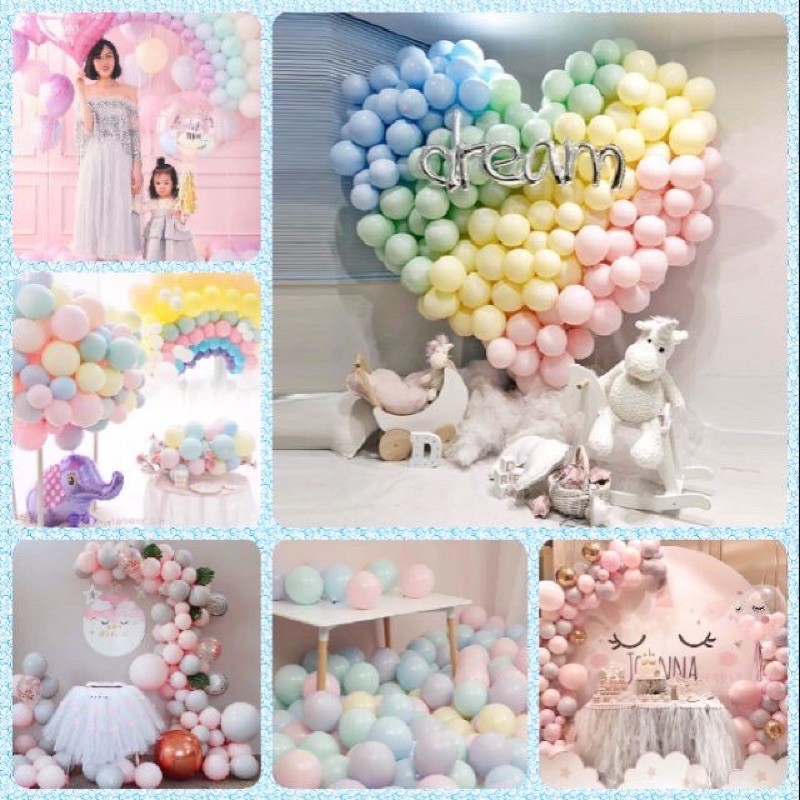 Bịch 50/100 bóng pastel 10 inch