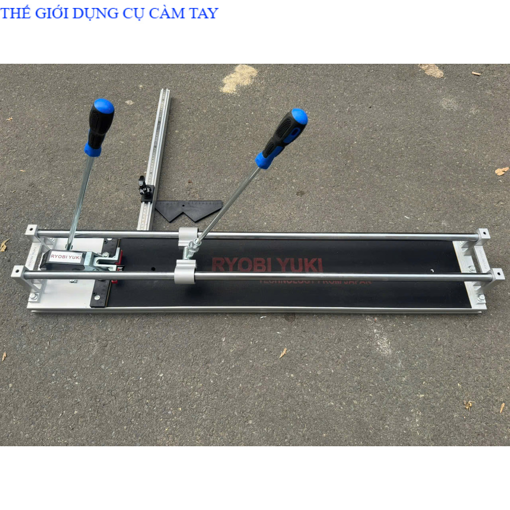 Bàn Cắt Gạch Ryobi YUKI có đệm 800, bàn dài 106cm dùng cắt gạch 80cm, bàn đẩy gạch RIOBY-QC 800, THẾ GIỚI DỤNG CỤ CẦM TAY GIÁ SĨ