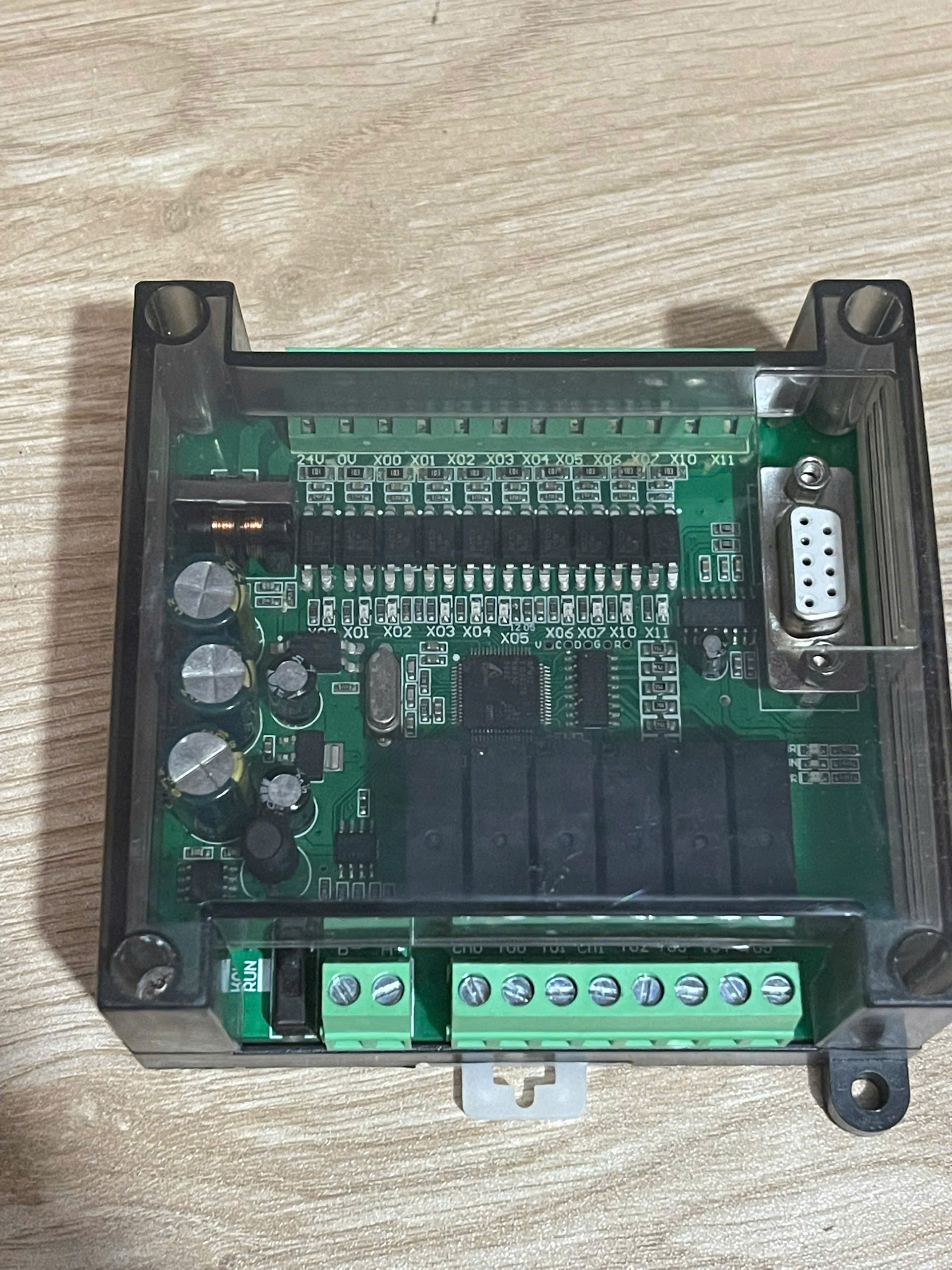 PLC HB FX2N 17MR 4AD2DA | 11 Đầu Vào/6 Đầu Ra relay| tùy chọn 17MR/17MT - Tương Thích Mitsubishi FX2N, Đếm & Xung Tốc Độ Cao