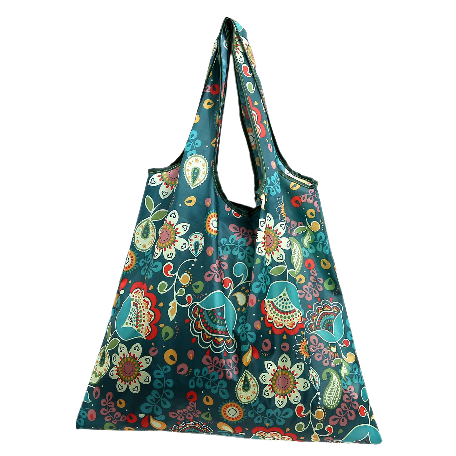 Shopping Bag Printing Foldable Polyester Casual Large Capacity Groceries Bag Household Supplies Grocery Bag Anti-wear - 3
