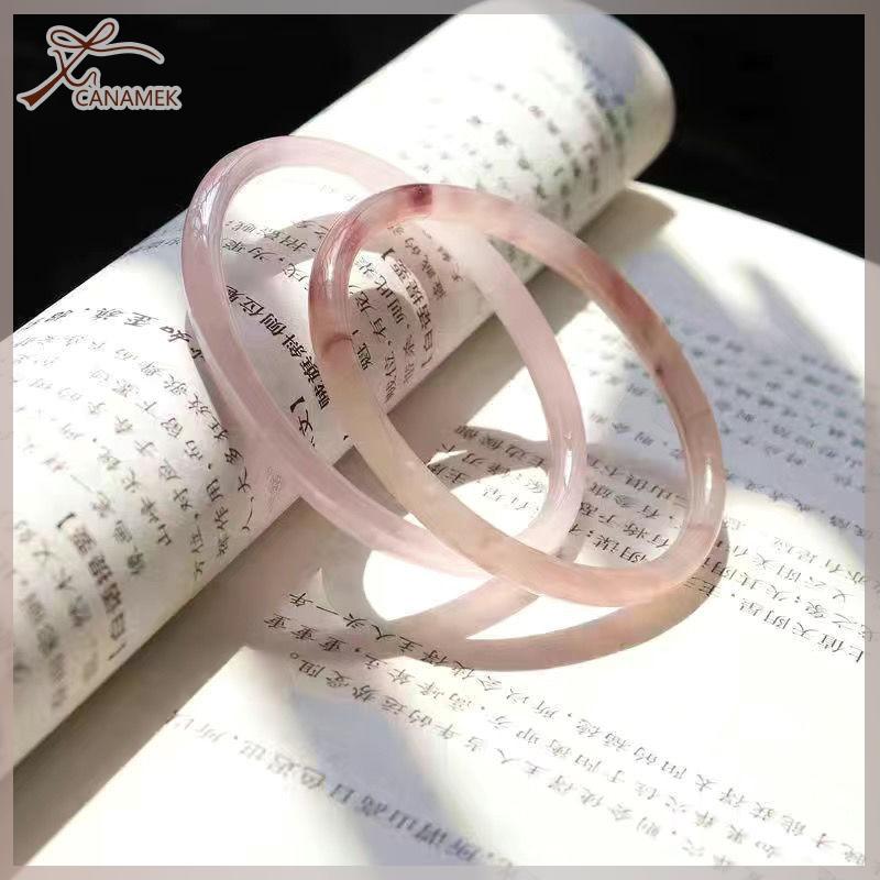 ❤❤❤Hot Sale CANAMEK High Quality Trend Natural Hand Carved Thin Round Bracelet Fashion Boutique Jewelry For Women Classic Personalized Bracelet