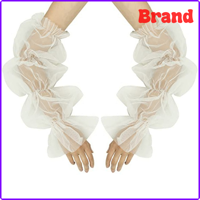 GRTRT Fairy Sleeve Detachable Sleeves Wedding Arm Cover Lace Elastic Sleeve for Bride Drop Shipping ETJER