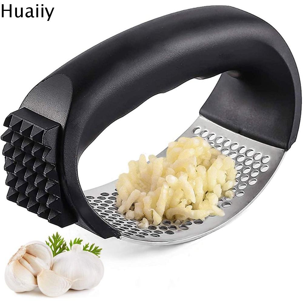 HUAIIY Đa mục đích Phòng bếp Thủ công Thép không gỉ Với Búa Thịt Mincer Máy nghiền gừng Garlic Press Rocker Máy xay rau củ