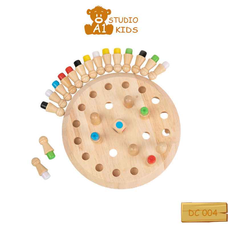 Bộ cờ trí nhớ màu sắc giúp bé rèn luyện trí nhớ phát triển trí tuệ - đồ chơi thông minh A1studiokids