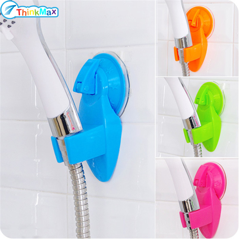 Plastic Bathroom Handheld Shower Head Holder Vacuum Suction Cup Showerhead Bracket for Home Hotel ราคา 23 บาท*ส่งฟรี