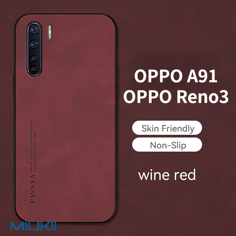 Ốp lưng OPPO A91 Reno3 Điện thoại mềm trường hợp xác thực máy ảnh bảo vệ vỏ da sang trọng vỏ vỏ cừu cho  OPPO Reno 3 CPH2001 CPH2021 CPH2043