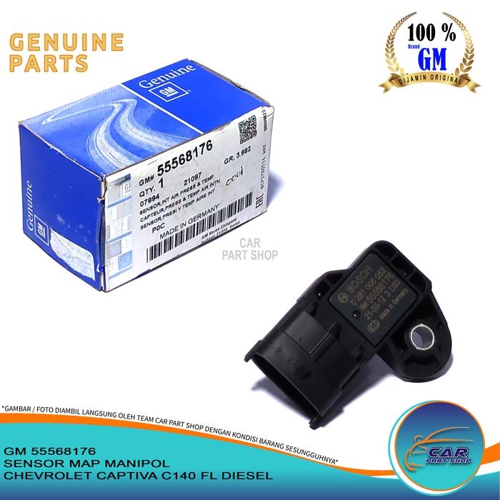 SENSOR MAP MANIPOL SENSOR CHEVROLET CAPTIVA C140 FL DIESEL GM 55568176 -nanas shop9 Harga 1,220,000 rupiah*Gratis Ongkir