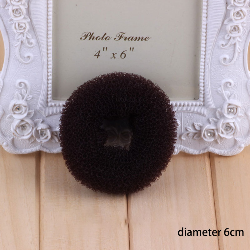XHT Dụng cụ làm búi tóc băng đô xoắn sợi tổng hợp tự làm dụng cụ làm búi tóc donut