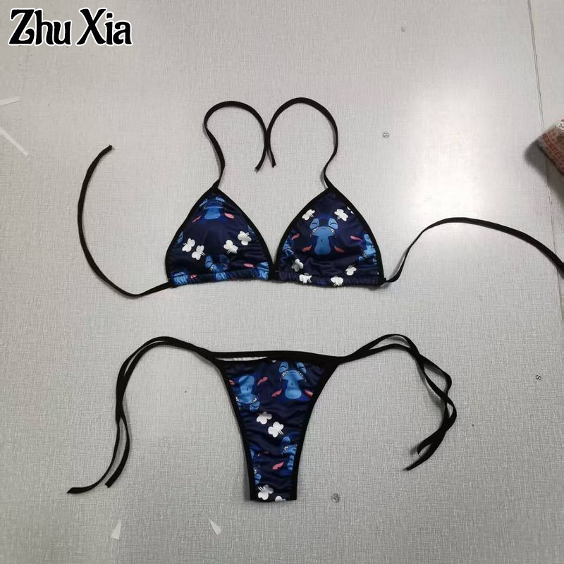 Zhu XIA xuyên biên giới Thái Lan cô gái dễ thương hellokittykt mèo ba điểm Tether gợi cảm Bikini Bikini Nữ nóng bỏng