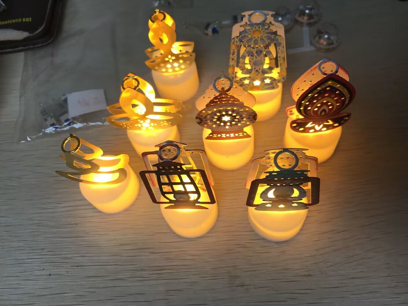 【Trending Now】 10pc Diwali Diya Decor Led Candle Art Hindu Deepavali Festival Night Powered