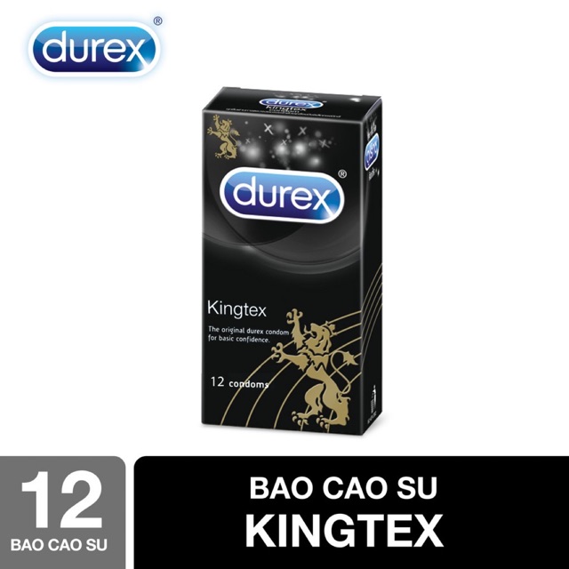 Combo 2 Hop Bao cao su Durex Kingtex