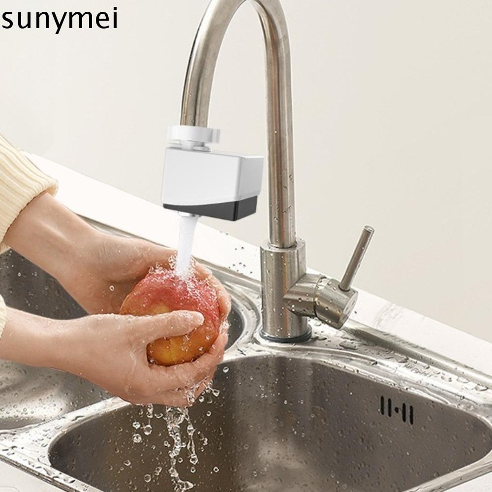 SUNYMEI Nhựa Bộ chuyển đổi Vòi cảm biến tự động Sang trọng nhẹ Trắng Bộ chuyển đổi cảm biến chuyển động thông minh Dễ lắp đặt Tiết kiệm nước Bộ chuyển đổi vòi nước không chạm Nhà