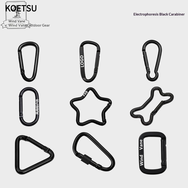 Koetsu Aluminum Lock Lightweight and Durable for Outdoor Climbing and Camping. ราคา 18 บาท*ส่งฟรี