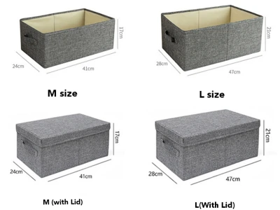 SG READY STOCK!!!Storage box with cover wardrobe organizer drawer type fabric box with lid household clothes folding box