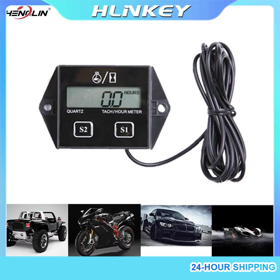 Car Waterproof Digital Engine Tachometer Car Tachometer Engine Rpm Lcd Display Suitable For Motorcycle Engine Stroke Engine Car Boat ราคา 115 บาท*ส่งฟรี