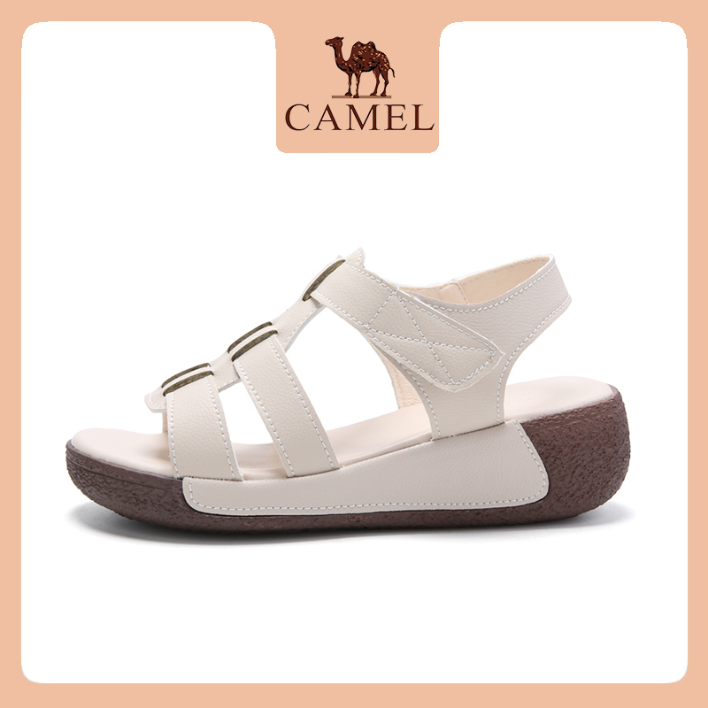 Camel New Sandals Fashion Flat Women's Shoes Summer Platform Thick Soled High Heel Casual Beach Shoes for Women Cam128051302 ราคา 1,263 บาท*ส่งฟรี