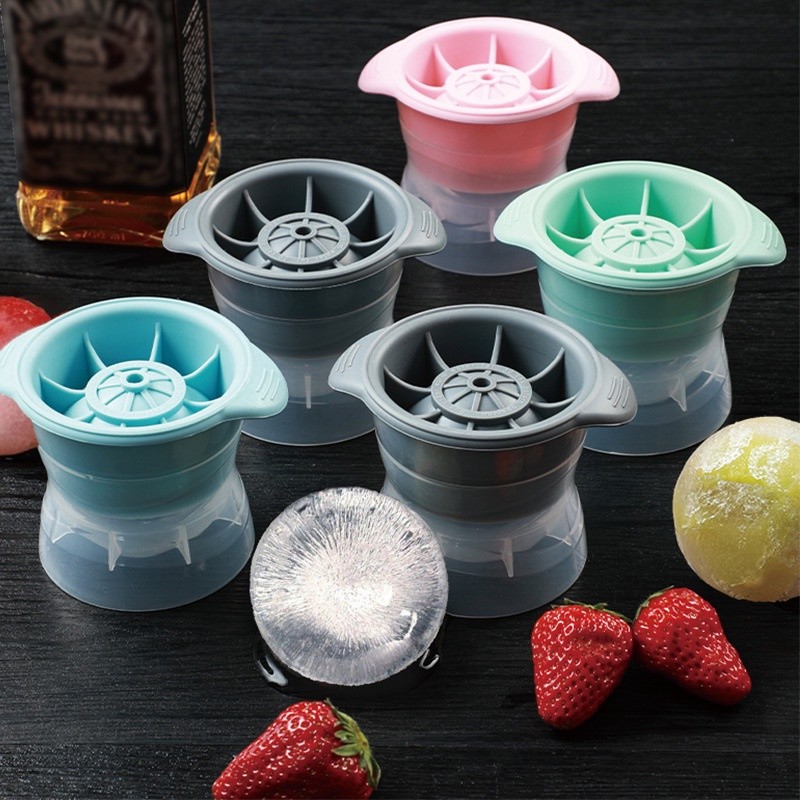 ที่ทำน้ำแข็ง น้ำแข้งก้อนกลม แม่พิมพ์ แม่พิมพ์ทำน้ำแข็ง Ice Ball Maker แม่พิมพ์ซิลิก้าเจล+PP ราคา 8 บาท*ส่งฟรี