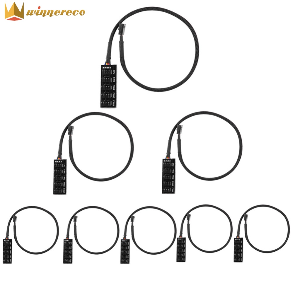 PC Cooling Fan Power Extension 1 Female to 5 Male 4Pin Socket for Desktop and Server Cooling ราคา 78 บาท*ส่งฟรี